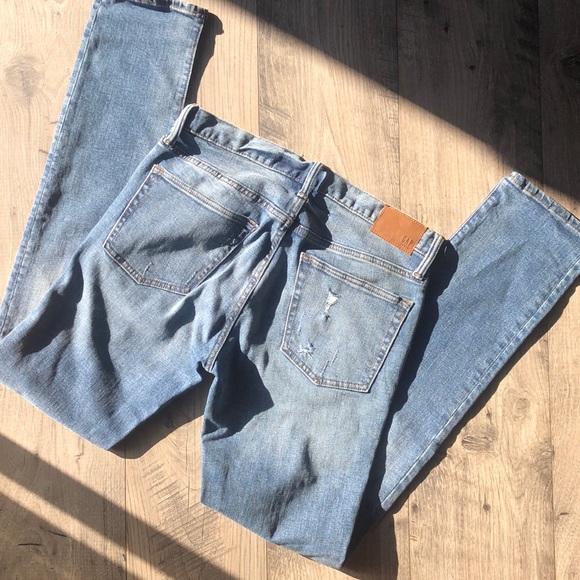 Gap distressed skinny jeans denim 30 x 34 - Picture 4 of 7